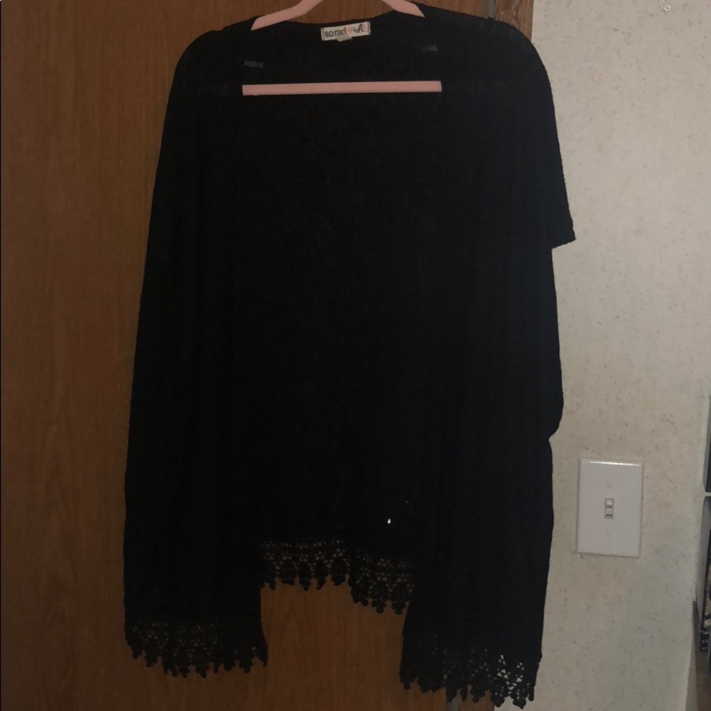Black cardigan